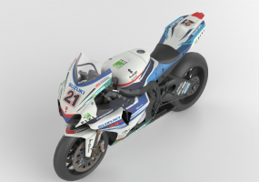 Motocicletas e bicicletas 3D - Suzuki GSX R1000