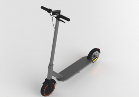 Motocicletas e bicicletas 3D - Scooter elétrica Xiaomi Mi scooter 2