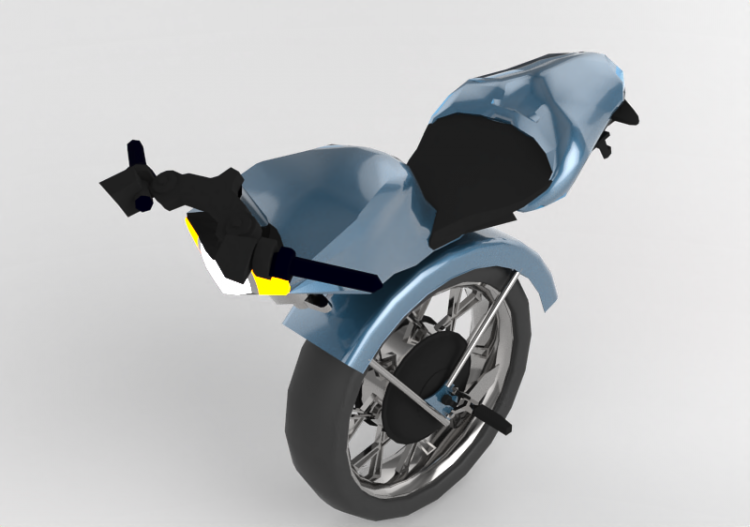 3D Motorräder und Fahrräder - Einrad-Elektromotorrad - ACCA...