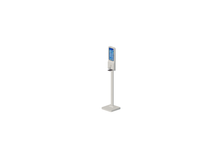 Thermoscanner with sanitizing gel dispenser - ACCA software Thermoscanner with sanitizing gel dispenser - ACCA software