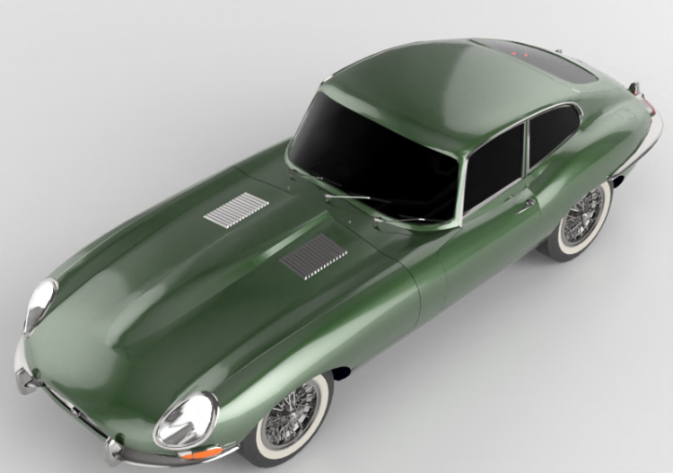 Automobiles 3D - Jaguar XKE Coupè 1962 - ACCA software