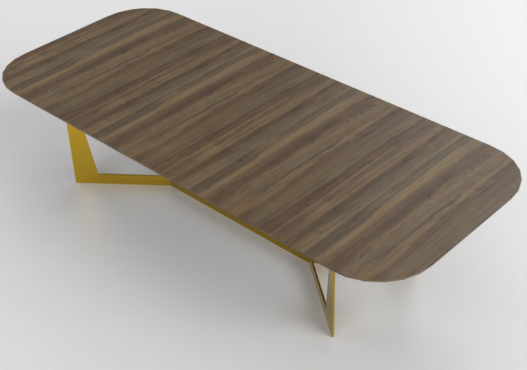 Mesas 3D - Mesa de madeira - Artzzi - Zina - ACCA software