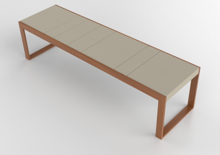 3D Chairs - Fabric lined Bench - Artzzi - Fibonacci - ACCA...