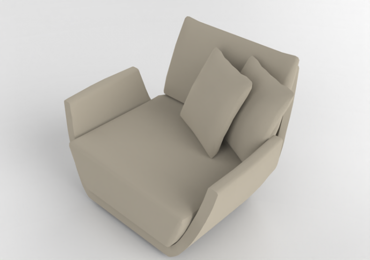 3D Sofa - Fabric lined Armchair - Artzzi - Dalva - ACCA...