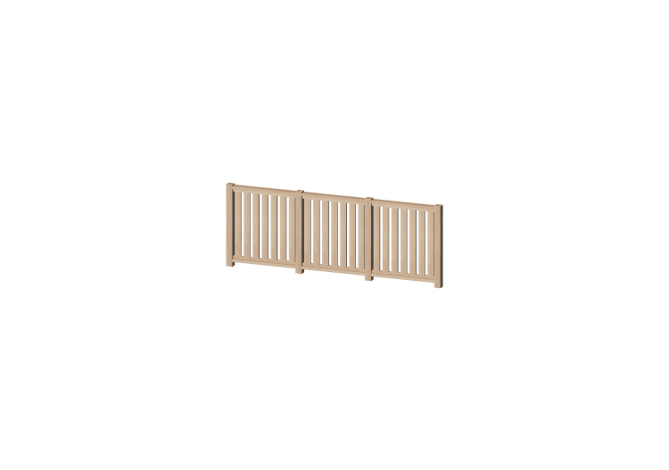 Vallado 3D - Durmientes en madera - ACCA software Vallado 3D - Durmientes en madera - ACCA software