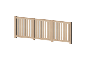 3D Zaun - Holzgurte