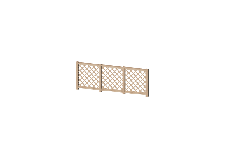 3D Zaun - Holzgurte mit Paneel mit schrägen Quadratmaschen... 3D Zaun - Holzgurte mit Paneel mit schrägen Quadratmaschen...