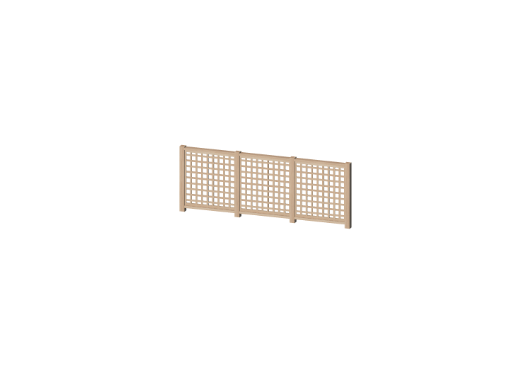 3D Fence - Wooden stringers with square meshed panel - ACCA... 3D Fence - Wooden stringers with square meshed panel - ACCA...