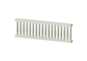 3D Balustrade - Rectangular columns with one bulge