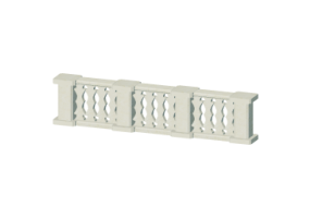3D Balustrade - Decorated columns and small pillars