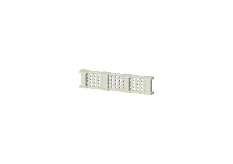 3D Balustrade - Deko Säulen mit Ausbauchung und kleinen... 3D Balustrade - Deko Säulen mit Ausbauchung und kleinen...
