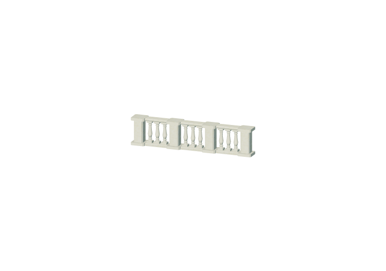 Balustrades 3D - Colonnes à un ventre et pilastres - ACCA... Balustrades 3D - Colonnes à un ventre et pilastres - ACCA...