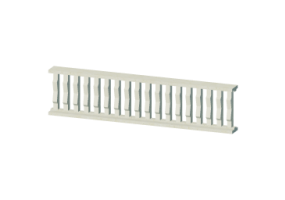Balaustradas 3D - Pilastras retangulares com duas pan&ccedil;as