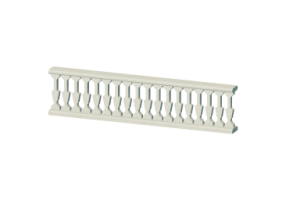 Balustrades 3D - Colonnes plates &eacute;vas&eacute;es