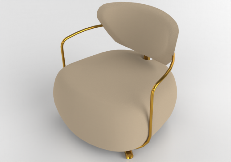 3D Sofa - Fabric armchair - Artzzi - Daruma - ACCA software