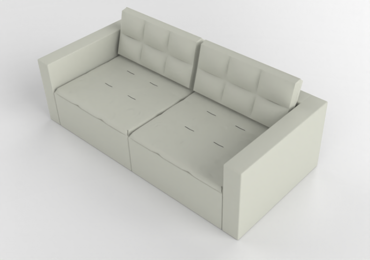 3D Sessel und Sofas - Sofa aus Stoff - Artzzi - Sorrento -...
