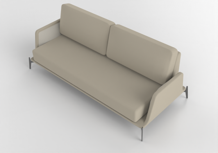 3D Sofa - Fabric sofa - Artzzi - Noah - ACCA software