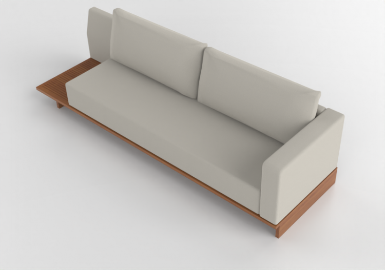 3D Sessel und Sofas - Sofa aus Stoff - Artzzi - Polles -...