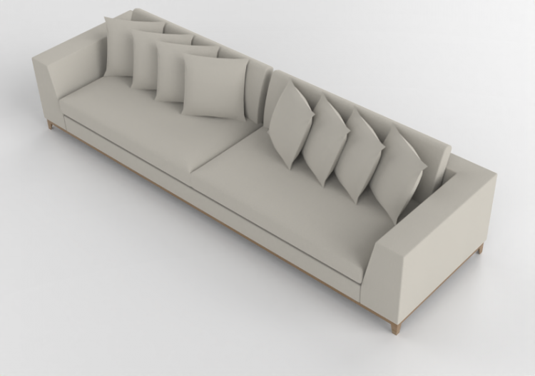 3D Sessel und Sofas - Sofa aus Stoff - Artzzi - Aston -...