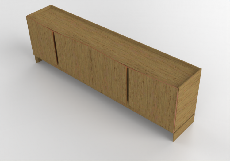 Wardrobes and Cabinets 3D - Wooden sideboard - Artzzi -...