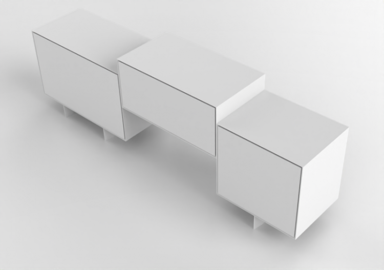 Wardrobes and Cabinets 3D - Wooden sideboard - Artzzi -...