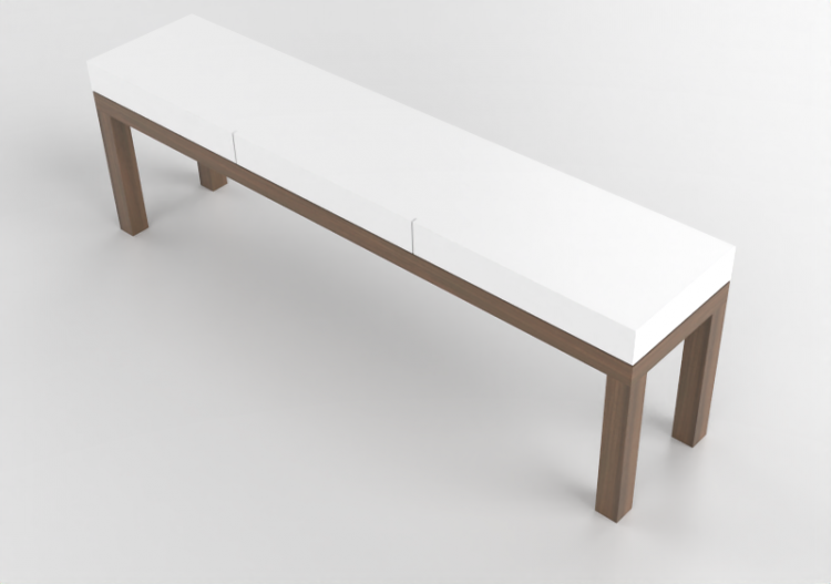 Tables 3D - Table consolle en bois laqué - Artzzi - Lou -...