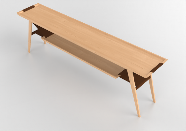 Tavoli 3D - Tavolo consolle in legno - Artzzi - Pinguela -...