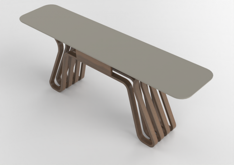 3D Tisch - Konsolentisch aus Holz - Artzzi - Flow - ACCA...