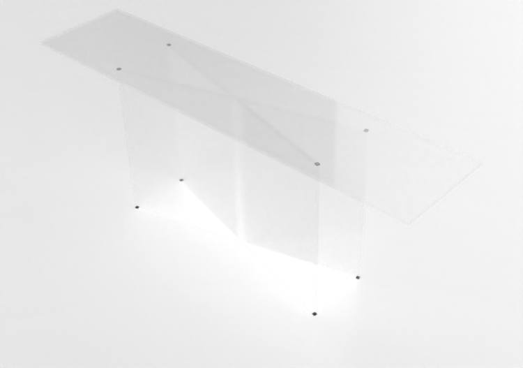 Tables 3D - Table consolle en verre - Artzzi - Linha - ACCA...