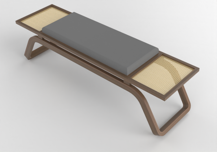 Bancos 3D - Banco de madeira - Artzzi - Aura - ACCA...