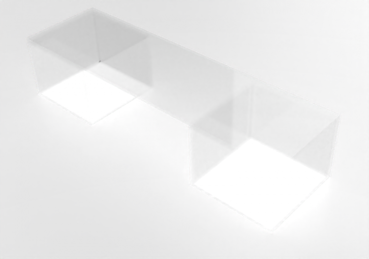 Bancos 3D - Banco de vidro - Artzzi - Pixels - ACCA...