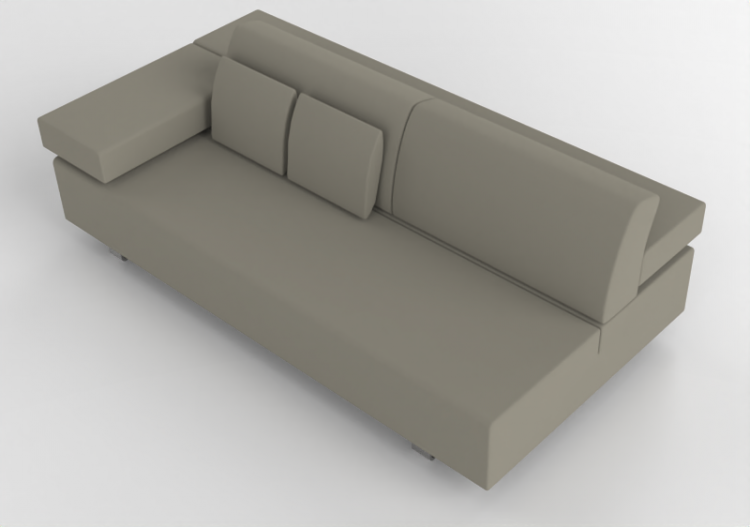 3D Sessel und Sofas - Stoffsofa - Meritalia - Aurora - ACCA...