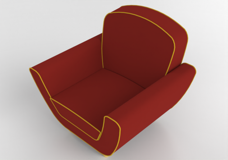 Divans 3D - Fauteuil en tissu - Meritalia - Minah - ACCA...