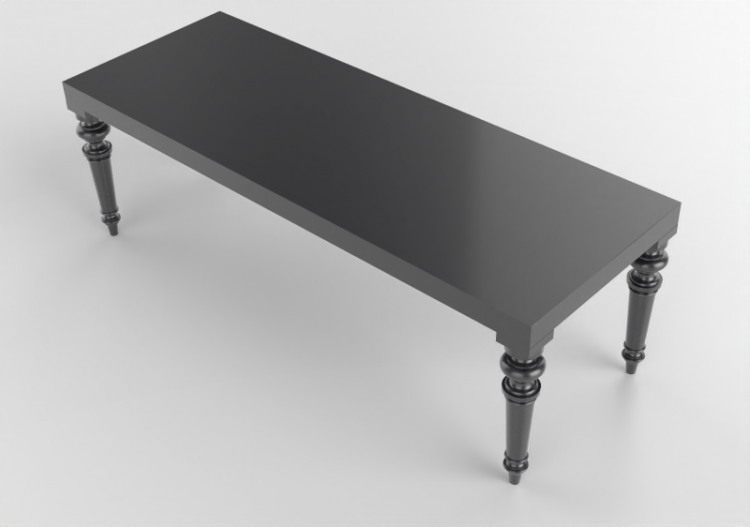 Tables 3D - Table en bois laqué - Meritalia - Chiavari. -...