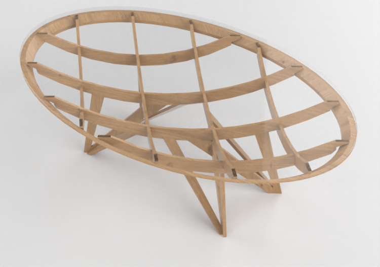 3D Tables - Crystal top Table - Meritalia - Opera - ACCA...