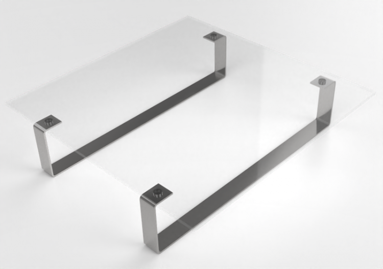 3D Tables - Crystal top Table - Meritalia - Aurora - ACCA...