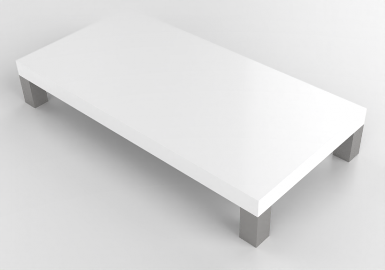 Mesas 3D - Mesa de madeira envernizada - Meritalia -...