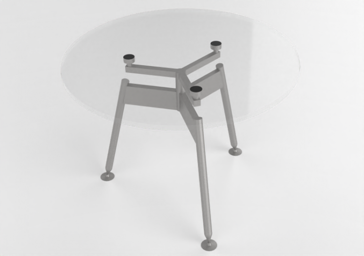 3D Tables - Crystal top Table - Meritalia - Giacomino -...