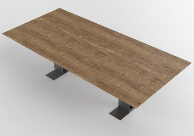 Mesas 3D - Mesa de madeira - Artzzi - Iron - ACCA software