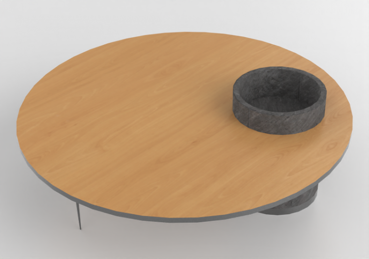 Tavoli 3D - Tavolino in legno - Artzzi - Couture - ACCA...