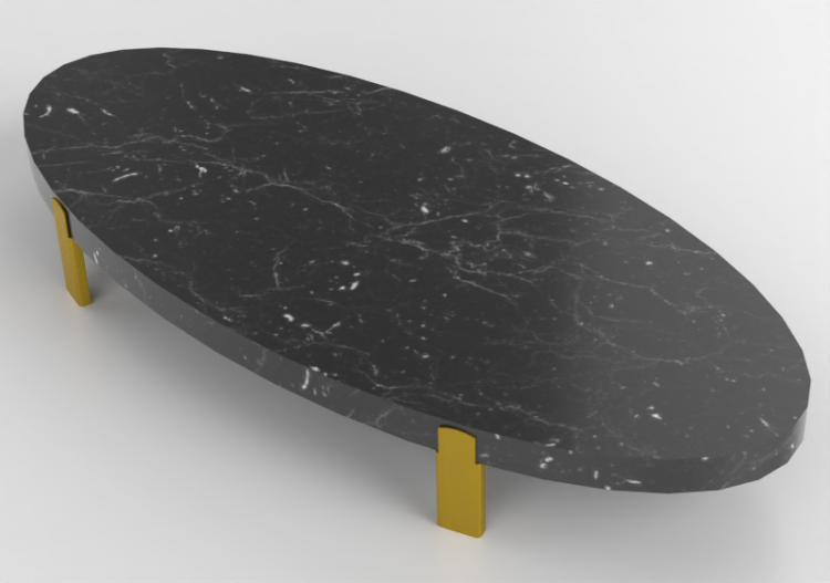 3D Tisch - Beistelltisch aus Marmor - Artzzi - Done - ACCA...