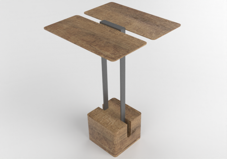 3D Tisch - Beistelltisch aus Holz - Artzzi - Wern - ACCA...