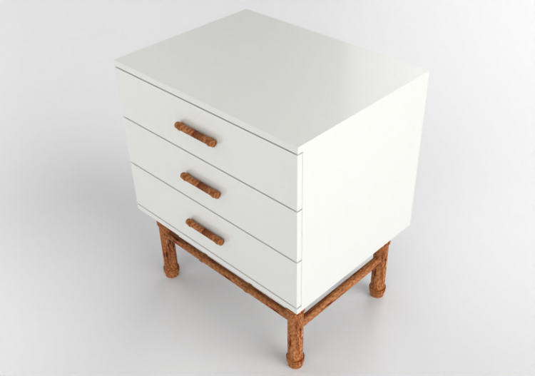 3D Beds - Laquered Wood bedside cabinet - Artzzi - Xangai -...