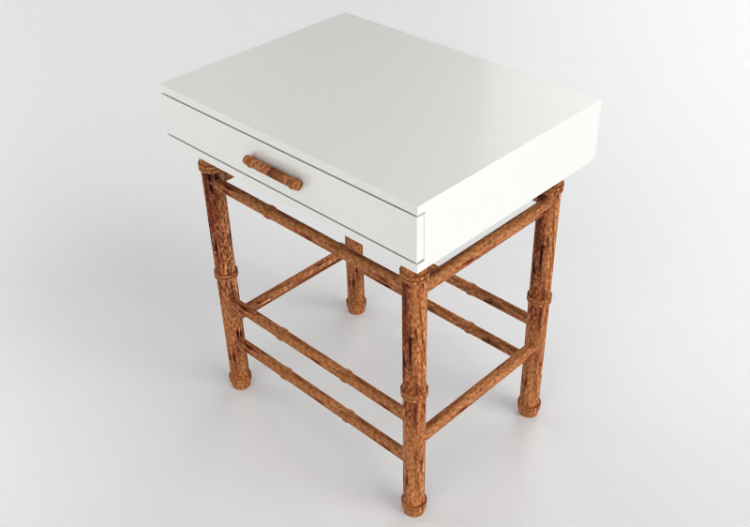 Letti 3D - Comodino in legno laccato - Artzzi - Xangai -...
