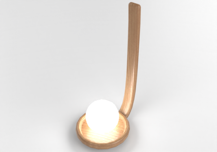 Lâmpada pingente 3D - Luminária pendente de madeira -...