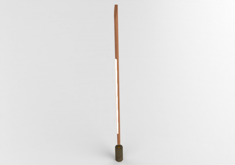 3D Floor lamp - Wooden Pavement standing Lamp - Artzzi -...