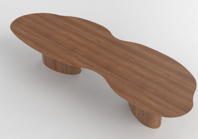 3D Tables - Wooden dining table - Artzzi - Litoral d’agua -...