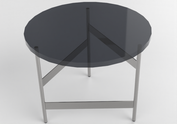Mesas 3D - Mesinha em vidro - Artzzi - Fit - ACCA software