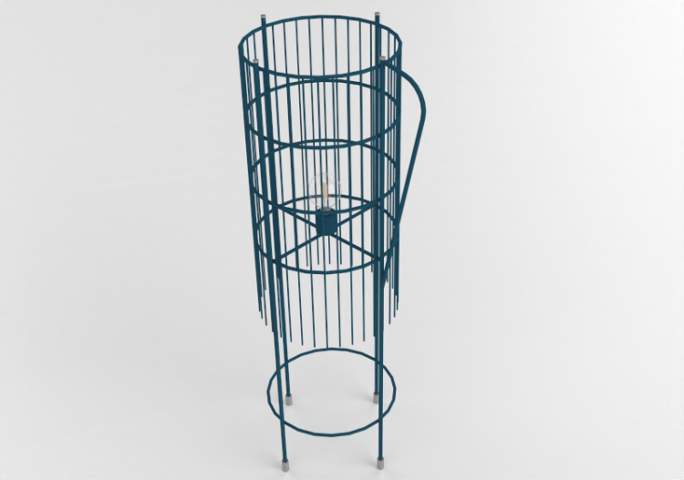 Lampada da terra 3D - Lampada in tessuto - Artzzi -...