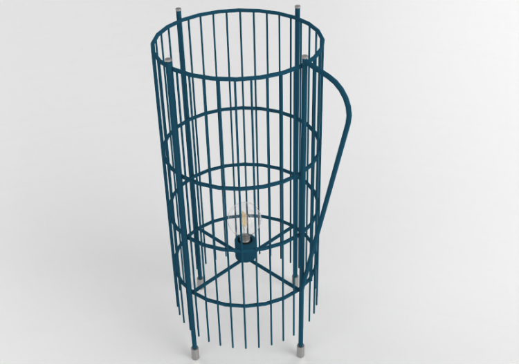 Lámpara de pie 3D - Lampara de tejido - Artzzi -...